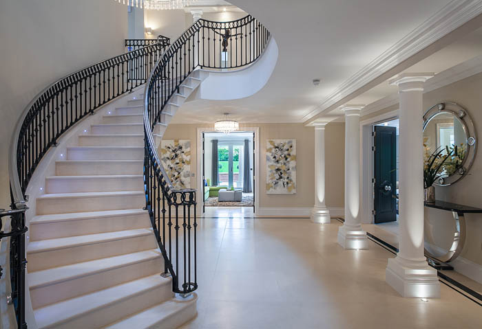 Curved Cantilever Stone Staircase