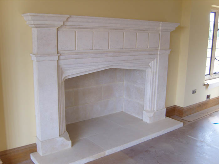 traditional stone fireplace 131